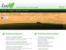 Tablet Screenshot of leafagrotronics.com